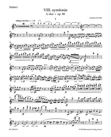  Symphony No. 8 In G Major, Op. 88 by Antonin Dvorak